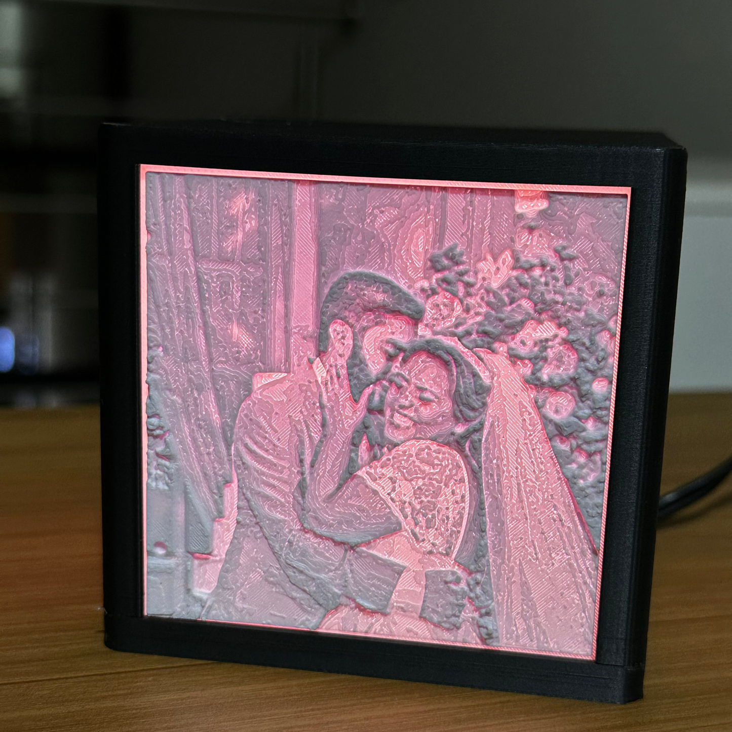 Luminária Personalizada com 4 Fotos Suas